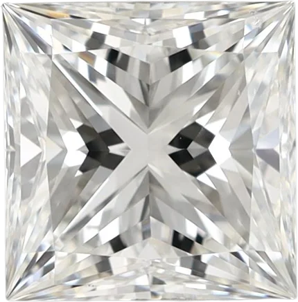 1 Carat H SI1 Princess Natural Diamond