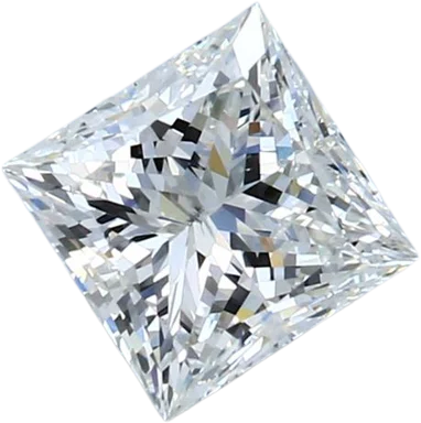 1.53 Carat J SI2 Princess Natural Diamond