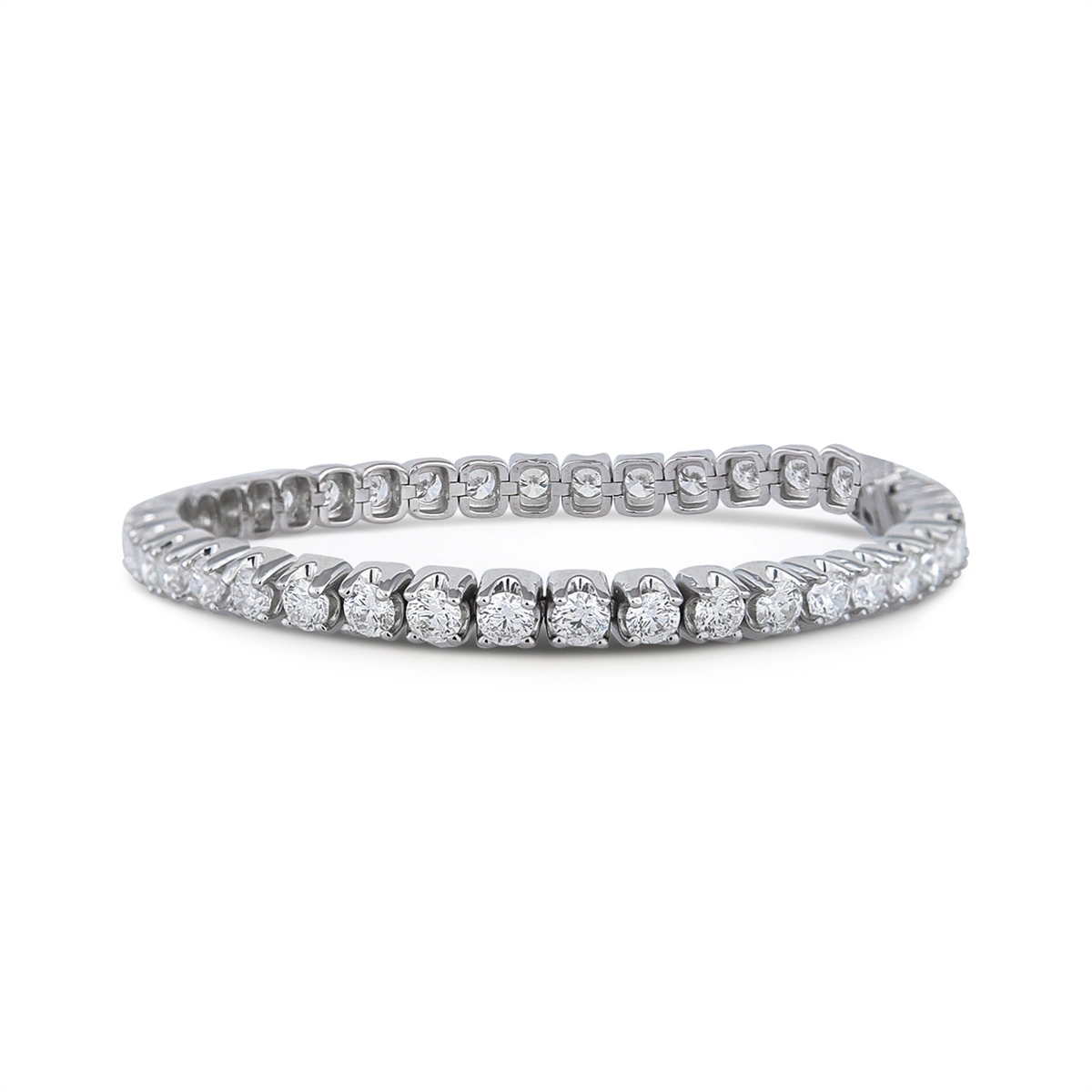 14K White Gold Diamond Tennis Bracelet