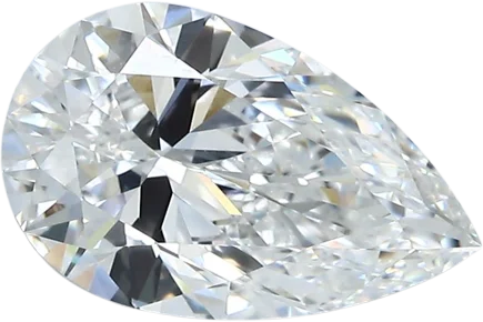 2.02 Carat E VVS2 Pear Natural Diamond