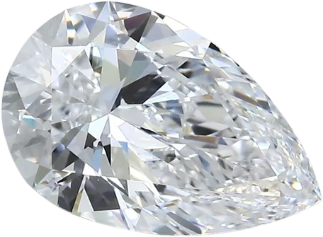 2.05 Carat D VVS2 Pear Natural Diamond