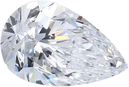 2.1 Carat D VVS2 Pear Natural Diamond