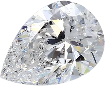 3.36 Carat E SI2 Pear Natural Diamond