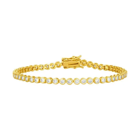 Adeline Gold Plated Tennis Bracelet