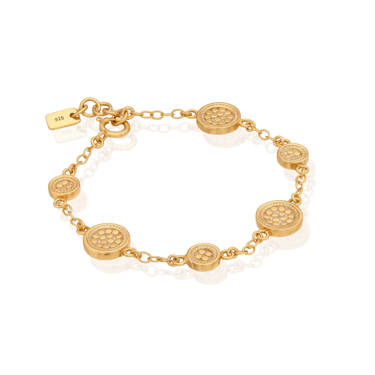 Anna Beck Classic Station Bracelet - Gold Plated