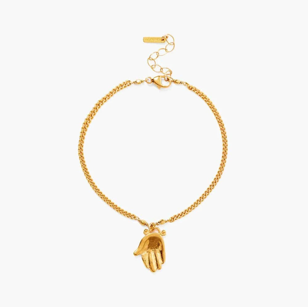 Giving Hand Gold Charm Bracelet