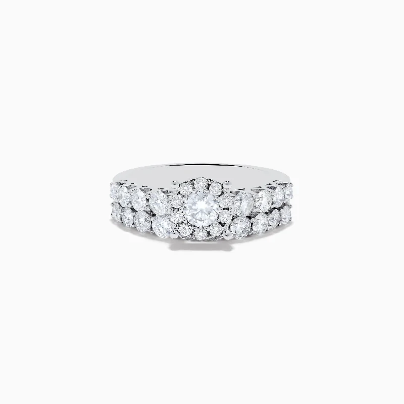 14K White Gold Diamond Ring Set