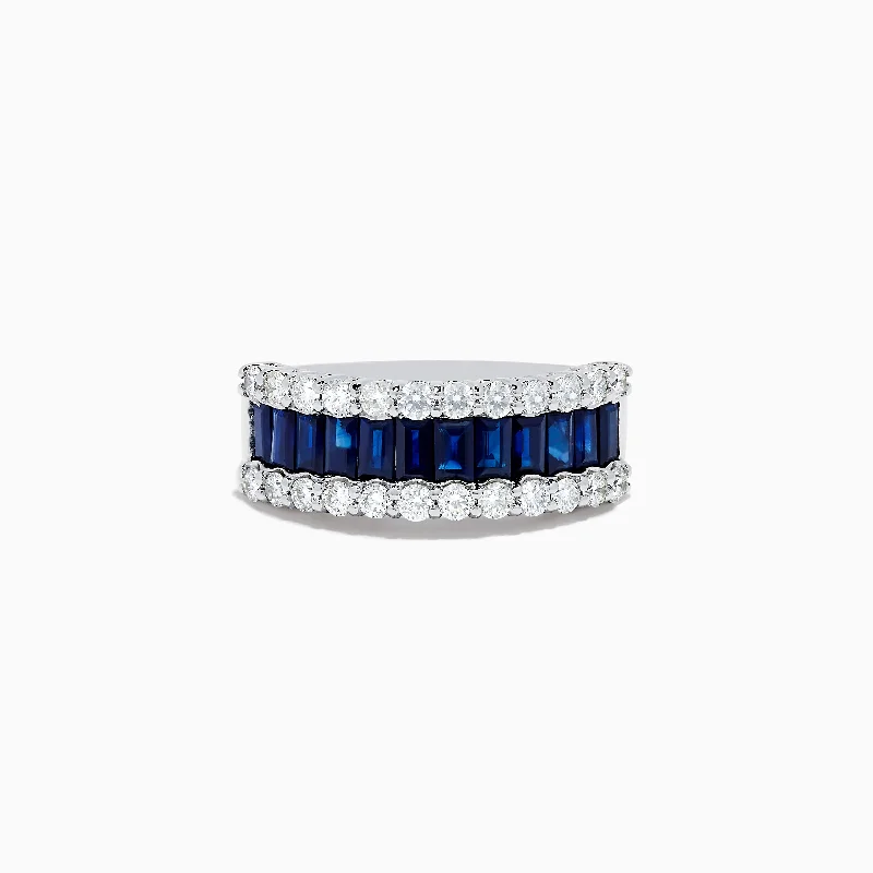 Royale Bleu 14K White Gold Blue Sapphire and Diamond Ring