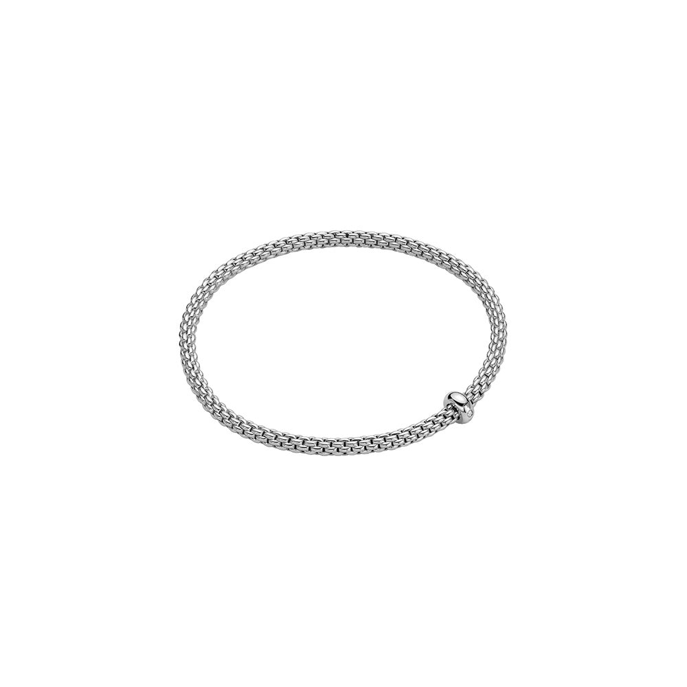 Fope 18K White Gold Prima Collection Diamond Bracelet, Medium Size