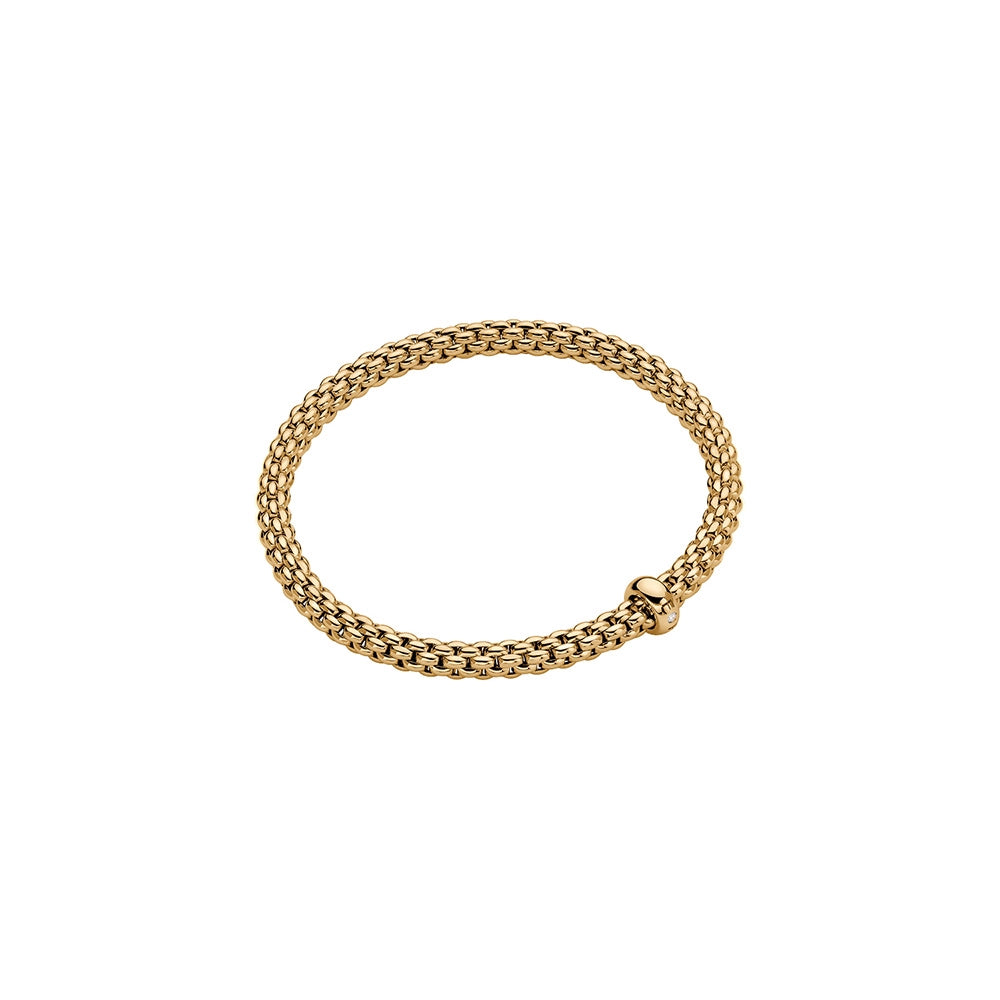 Fope 18K Yellow Gold Solo Collection Diamond Bracelet, Medium Size