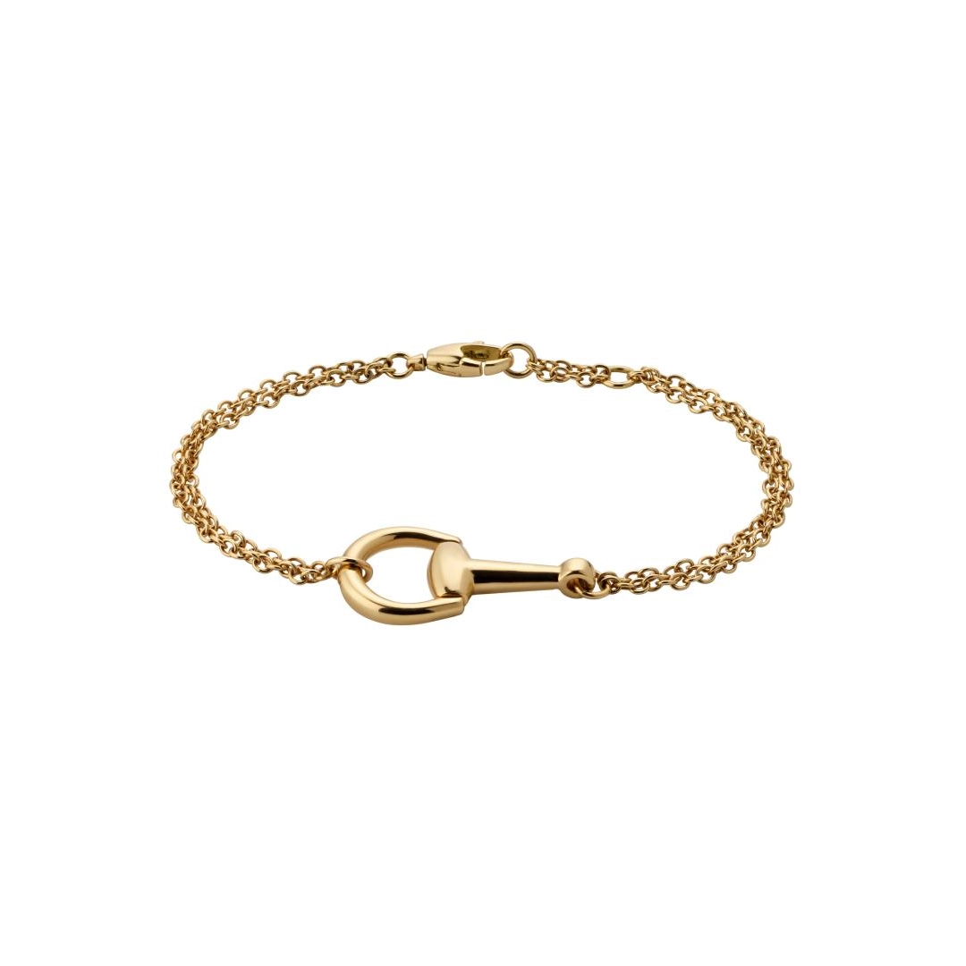 Gucci 18K Yellow Gold Horsebit Bracelet