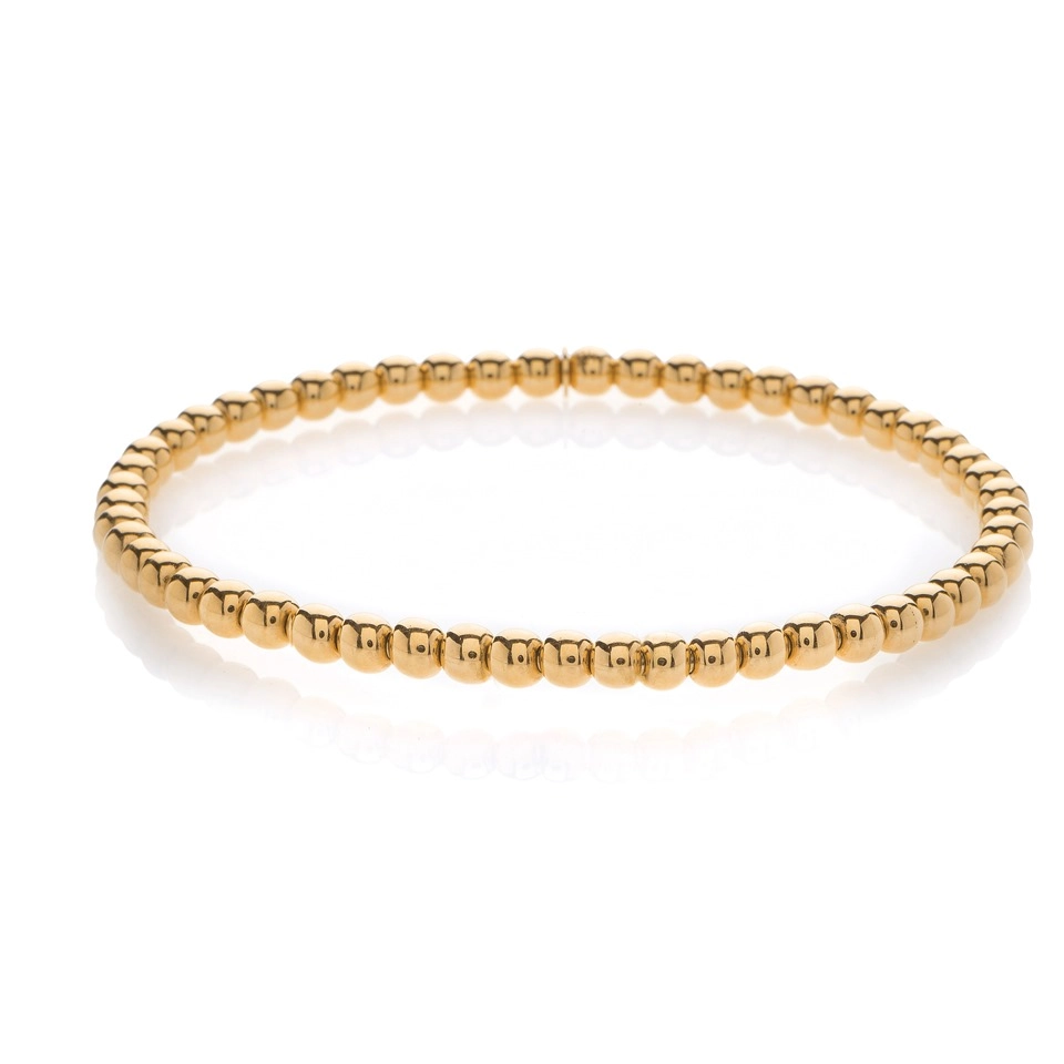 Hulchi Belluni 18K Yellow Gold Tresore Stretch Bracelet