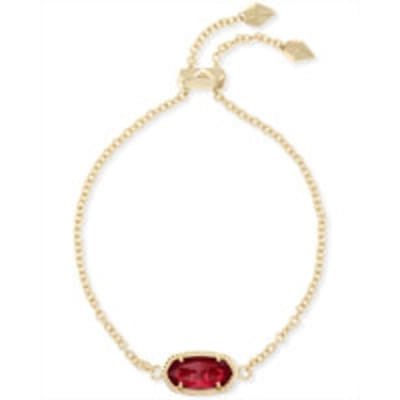 Kendra Scott Elaina Bracelet in Gold with Clear Berry