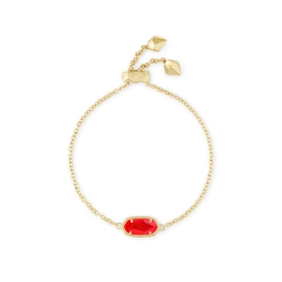 Kendra Scott Elaina Bracelet in Gold with Red Illusion