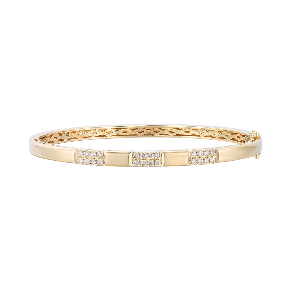 Le Vian 14K Honey Gold Diamond Bangle Bracelet