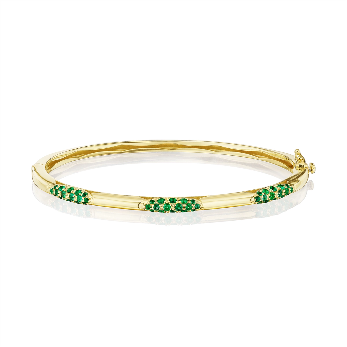 Tacori 18K Yellow Gold Emerald Bracelet