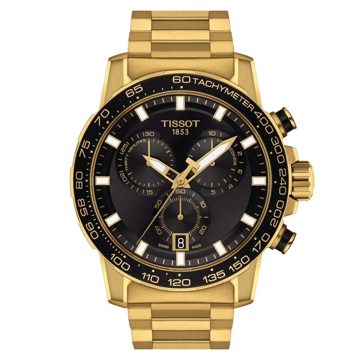 Tissot Supersport Chrono Gold PVD Case and Bracelet Quartz