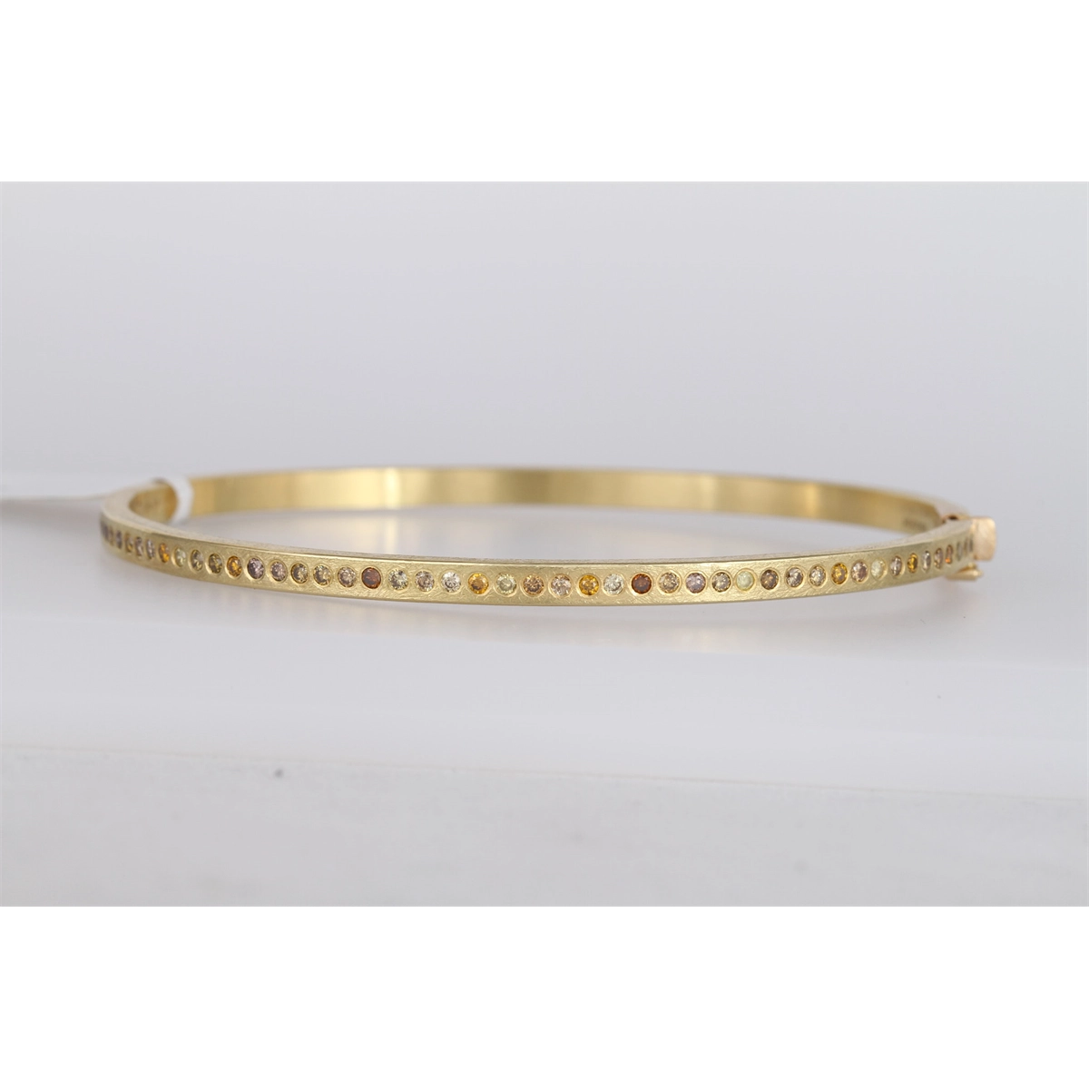 Todd Reed 18K Yellow Gold Autumn Diamond Bangle Bracelet