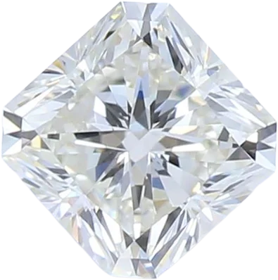 0.58 Carat H VVS2 Radiant Lab Diamond