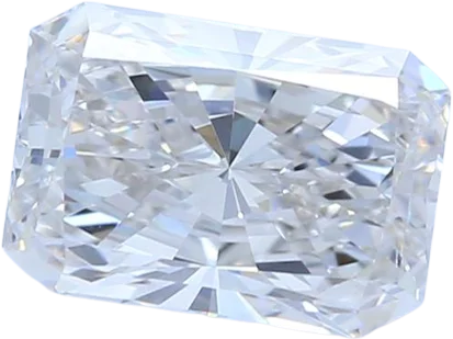 0.77 Carat F VVS2 Radiant Lab Diamond