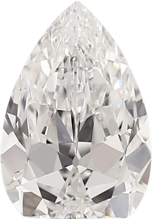 1.38 Carat D vvs2 PEAR OLD MINER Lab Diamond