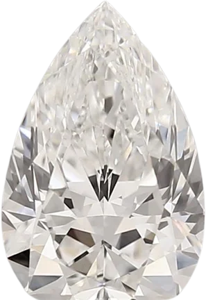 1.62 Carat E vvs2 Pear Lab Diamond