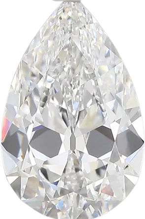 2.8 Carat D vvs2 PEAR OLD MINER Lab Diamond