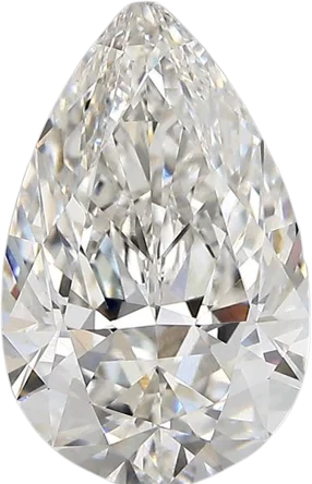 3.41 Carat F vvs2 Pear Lab Diamond