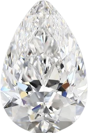 3.89 Carat E vvs2 Pear Lab Diamond