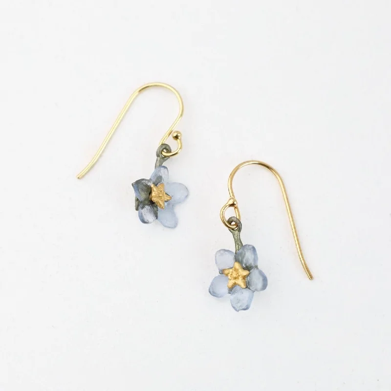 Forget Me Not Flower Dangle Earrings