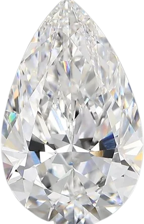 4.08 Carat D vvs2 Pear Lab Diamond