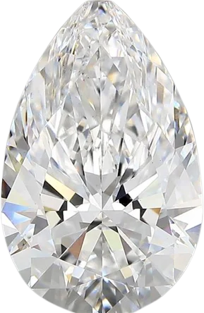 4.44 Carat D vs1 Pear Lab Diamond