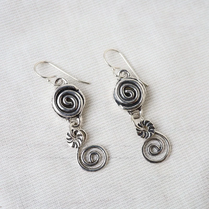 Double Spiral Earrings