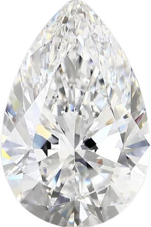 5.12 Carat E vvs2 Pear Lab Diamond