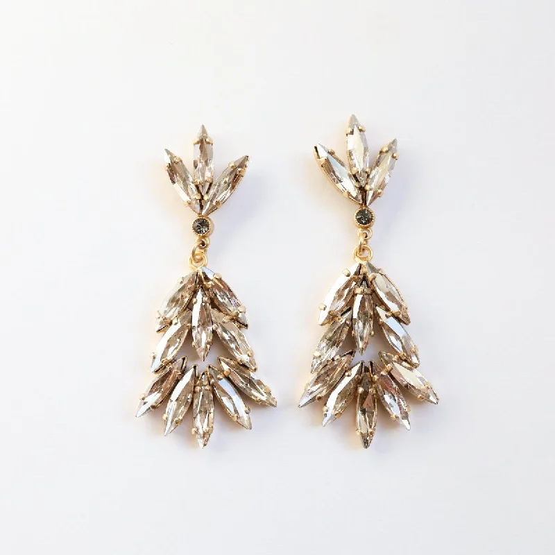 Marquise Cluster Post Earrings