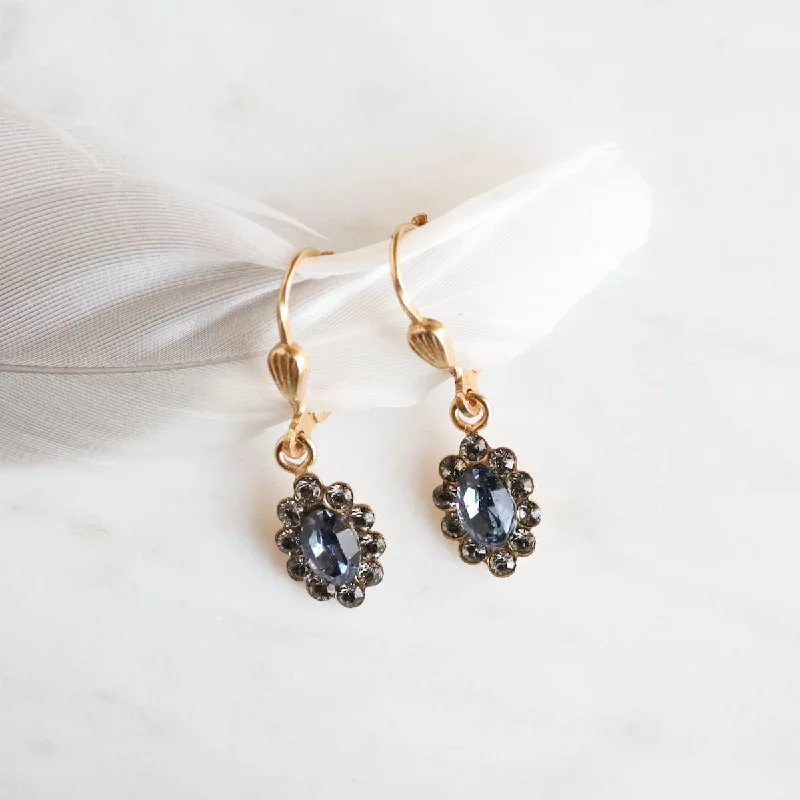 Gold Midnight Marquis Cut Earrings