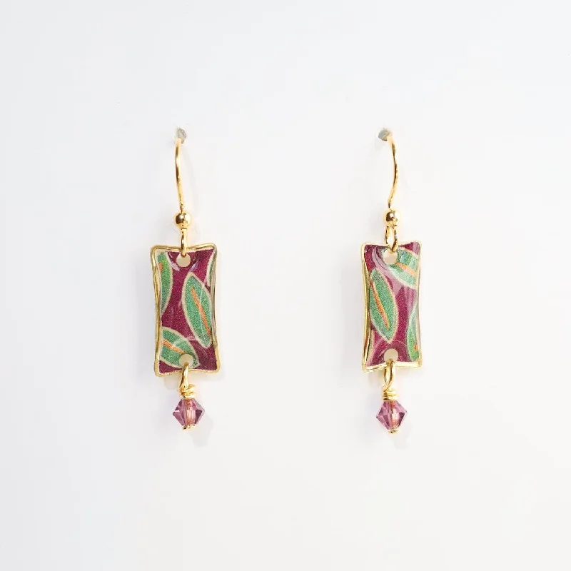 Green Leaf Earrings