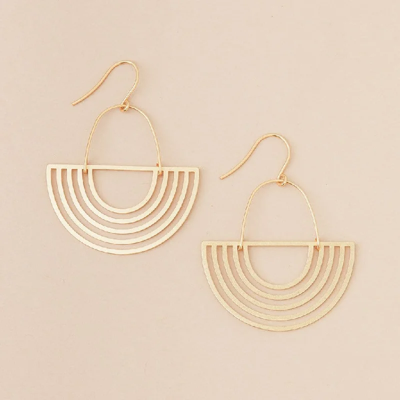 Scout Refined Earring Collection - Solar Rays/ Gold Vermeil