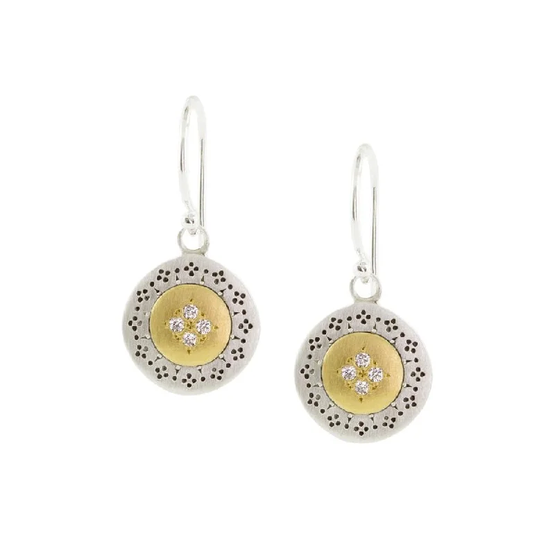 Diamond Harmony Four Star Earrings